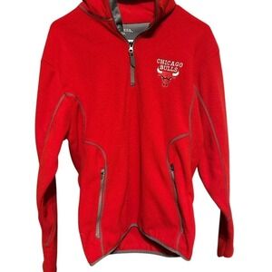 chicago bulls red fleece‎ jacket NBA